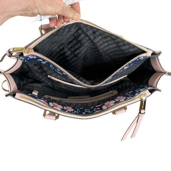 Steve Madden Blush Pink Faux Leather Tote Bag - Picture 5 of 8